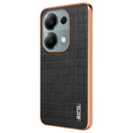AZNS For Xiaomi Redmi Note 13 Pro 4G / Poco M6 Pro 4G Case Shockproof PU+TPU Electroplated Phone Cover