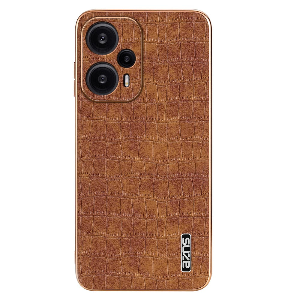 AZNS För Xiaomi Redmi Note 12 Turbo / Poco F5 5G Skal Galvaniserad PU+TPU mobilskal