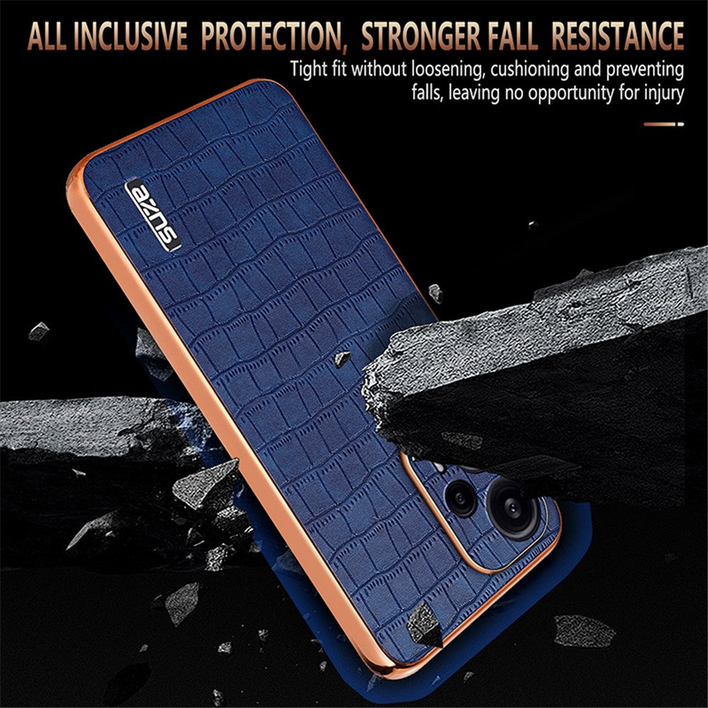 AZNS För Xiaomi Redmi Note 12 Turbo / Poco F5 5G Skal Galvaniserad PU+TPU mobilskal
