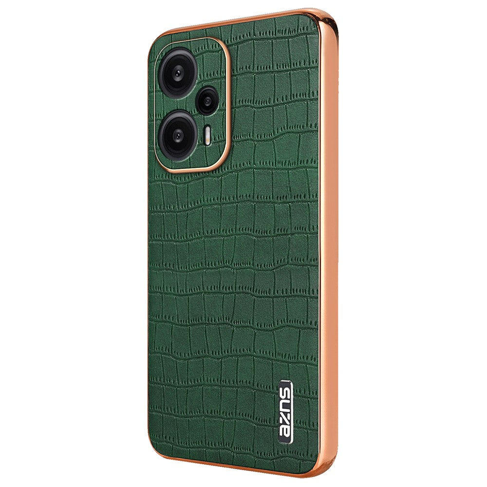 AZNS För Xiaomi Redmi Note 12 Turbo / Poco F5 5G Skal Galvaniserad PU+TPU mobilskal