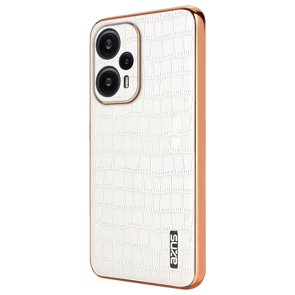 AZNS För Xiaomi Redmi Note 12 Turbo / Poco F5 5G Skal Galvaniserad PU+TPU mobilskal