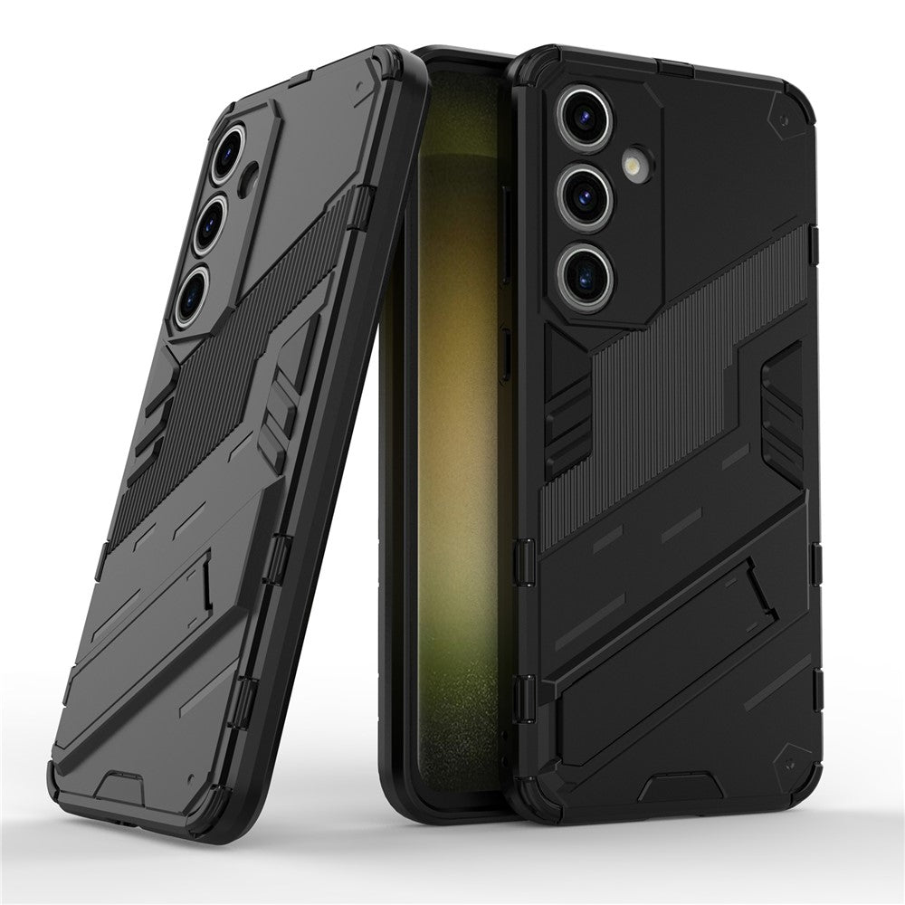 Til Samsung Galaxy S24 FE Etui Støttefod Hybrid Hård PC Blød TPU Telefoncover