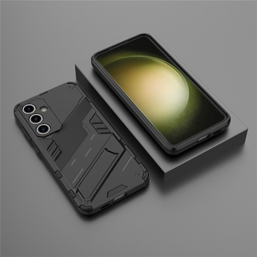 Til Samsung Galaxy S24 FE Etui Støttefod Hybrid Hård PC Blød TPU Telefoncover
