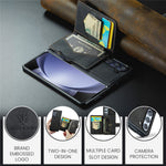 JEEHOOD J01 For Samsung Galaxy Z Fold5 5G Case Card Bag Leather+PC Folding Phone Cover