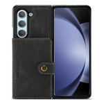 JEEHOOD J01 For Samsung Galaxy Z Fold5 5G Case Card Bag Leather+PC Folding Phone Cover