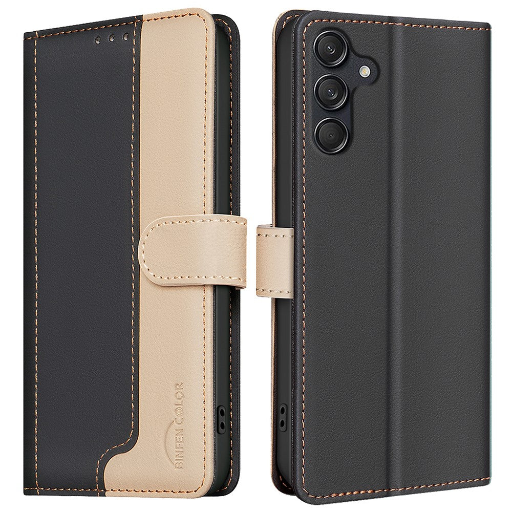 BINFEN COLOR BF33 For Samsung Galaxy S25 / S24 Case RFID Blocking Leather Wallet Phone Cover