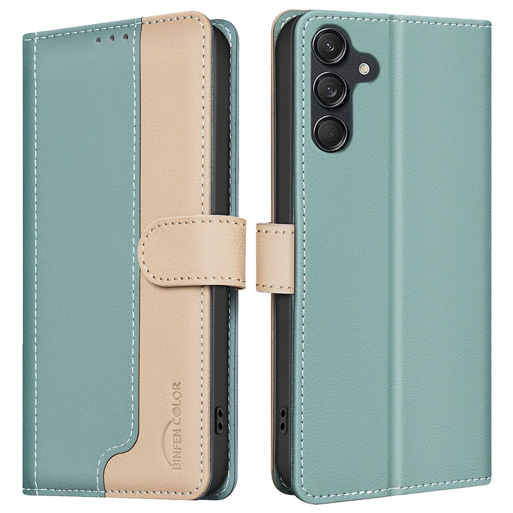 BINFEN COLOR BF33 For Samsung Galaxy S25 / S24 Case RFID Blocking Leather Wallet Phone Cover