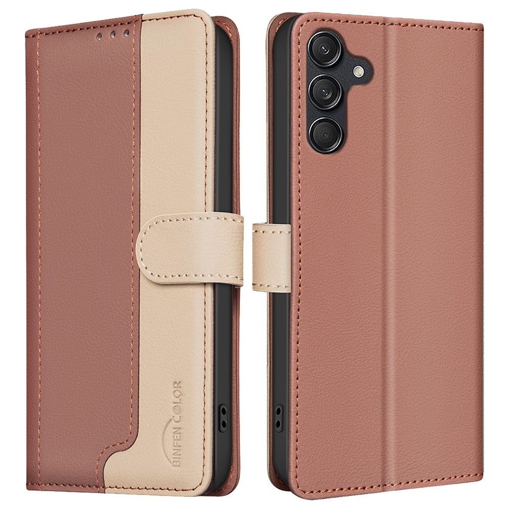 BINFEN COLOR BF33 For Samsung Galaxy S25 / S24 Case RFID Blocking Leather Wallet Phone Cover