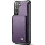 JEEHOOD J05 For Samsung Galaxy S21+ 5G Case Leather Mobile Cover with Detachable Magnetic Card Bag