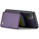 JEEHOOD J05 För Samsung Galaxy S20 4G / 5G Läderfodral Mobilskal med Avtagbar Magnetisk Korthållare