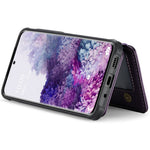 JEEHOOD J05 För Samsung Galaxy S20 4G / 5G Läderfodral Mobilskal med Avtagbar Magnetisk Korthållare