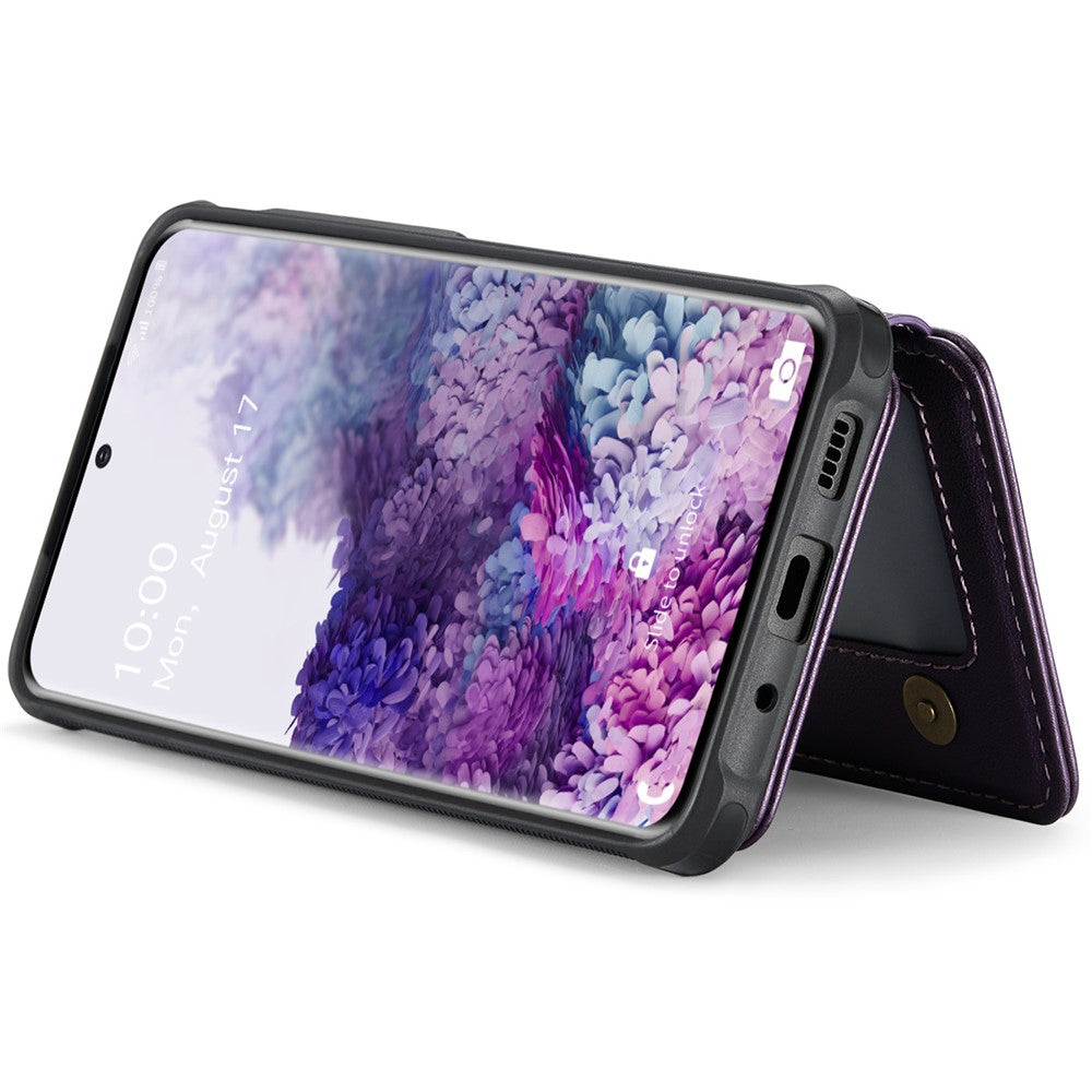 JEEHOOD J05 För Samsung Galaxy S20 4G / 5G Läderfodral Mobilskal med Avtagbar Magnetisk Korthållare