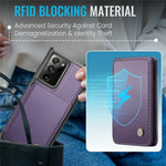 JEEHOOD J05 til Samsung Galaxy Note20 Ultra / Note20 Ultra 5G Etui Læder Mobilcover med Aftagelig Magnetisk Korttaske