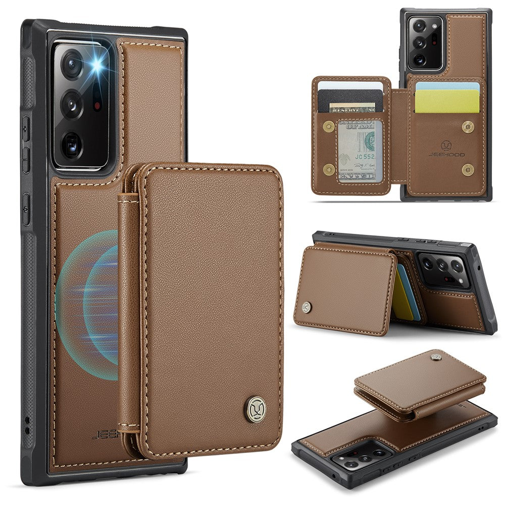 JEEHOOD J05 til Samsung Galaxy Note20 Ultra / Note20 Ultra 5G Etui Læder Mobilcover med Aftagelig Magnetisk Korttaske