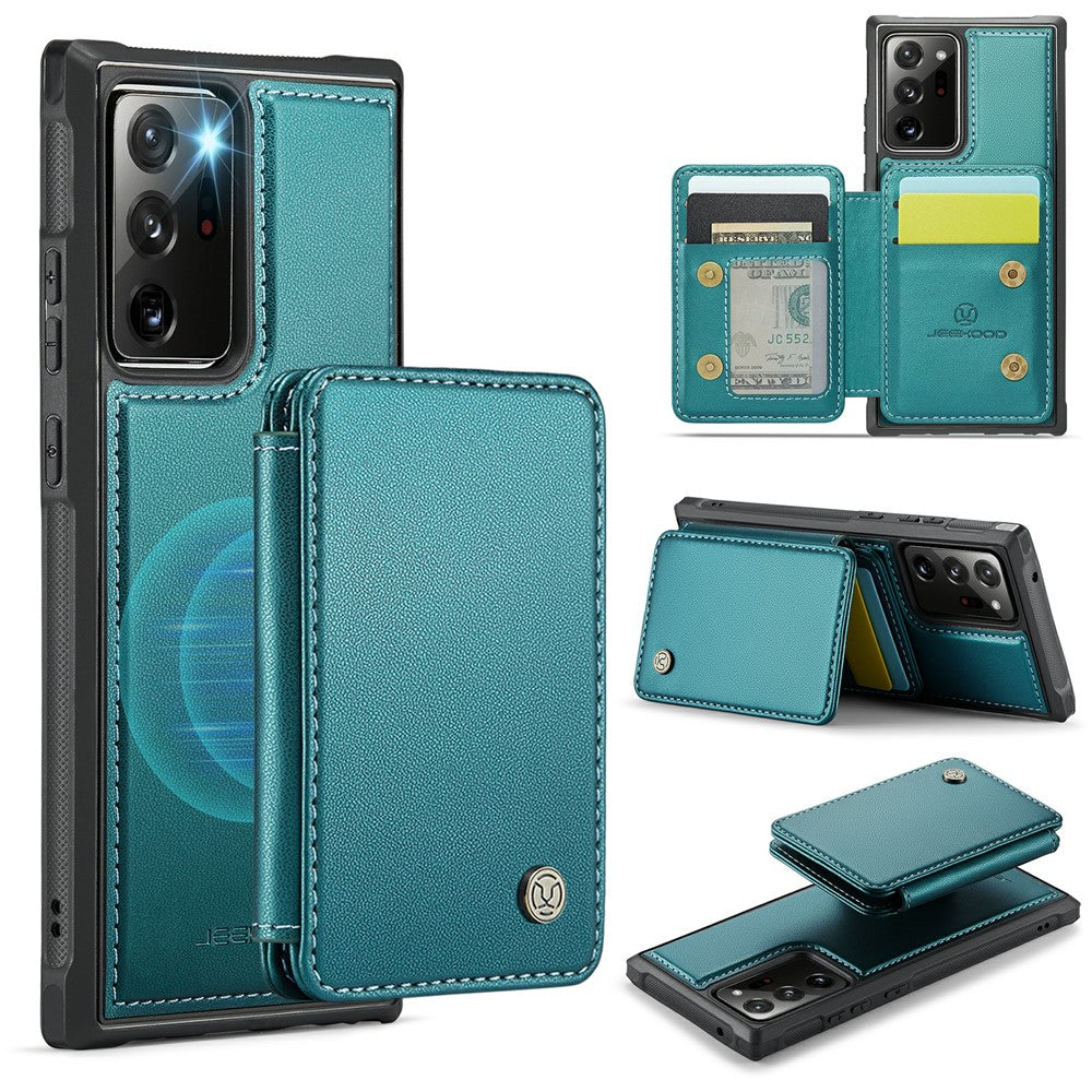 JEEHOOD J05 til Samsung Galaxy Note20 Ultra / Note20 Ultra 5G Etui Læder Mobilcover med Aftagelig Magnetisk Korttaske