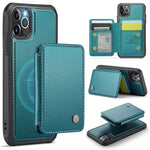 JEEHOOD J05 Til iPhone 11 Pro Max Cover Mobilcover i læder med aftagelig magnetisk kortholder