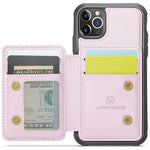 JEEHOOD J05 For iPhone 11 Pro Case Leather Mobile Cover with Detachable Magnetic Card Bag