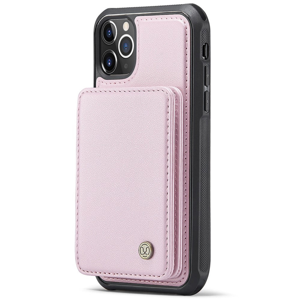 JEEHOOD J05 For iPhone 11 Pro Case Leather Mobile Cover with Detachable Magnetic Card Bag