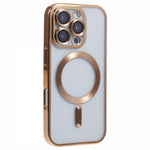 For iPhone 16 Pro Max Case Compatible with MagSafe Electroplating TPU Phone Cover with Lens Film
