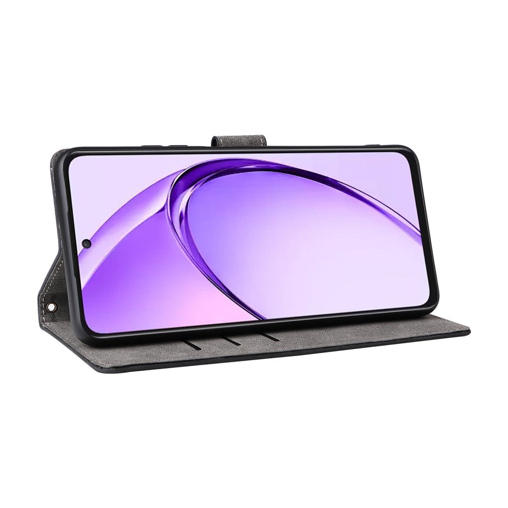 Oppo A80 5G / A3 Pro (Global) 5G / K12x 5G (Indien) / A3x 5G (Kina) Läderfodral RFID-blockerande plånboksfodral med rem