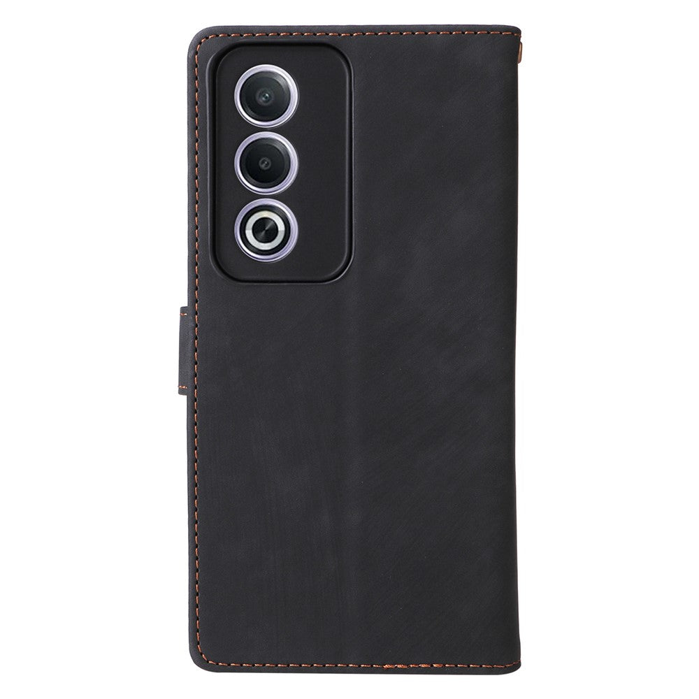 Oppo A80 5G / A3 Pro (Global) 5G / K12x 5G (Indien) / A3x 5G (Kina) Läderfodral RFID-blockerande plånboksfodral med rem