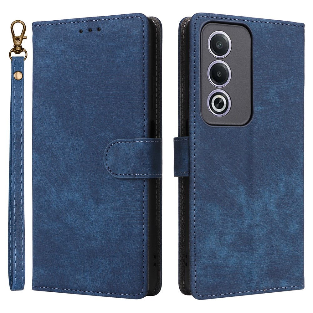Oppo A80 5G / A3 Pro (Global) 5G / K12x 5G (Indien) / A3x 5G (Kina) Läderfodral RFID-blockerande plånboksfodral med rem