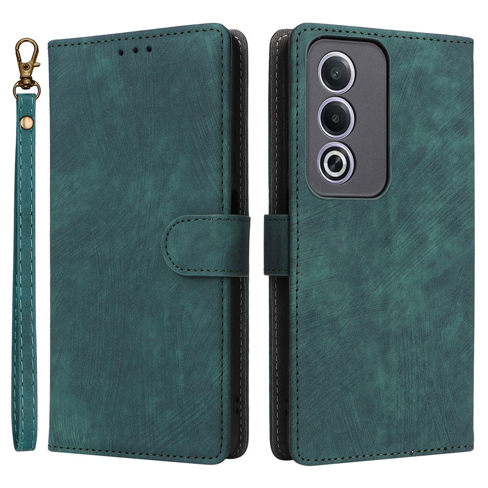 Oppo A80 5G / A3 Pro (Global) 5G / K12x 5G (Indien) / A3x 5G (Kina) Läderfodral RFID-blockerande plånboksfodral med rem
