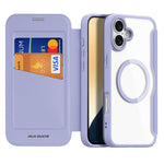 DUX DUCIS Skin X Pro for iPhone 16 Plus Case Compatible with MagSafe Card Slot Leather Cover