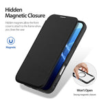 DUX DUCIS Skin X Pro for iPhone 16 Pro Leather Case Compatible with MagSafe Card Holder Phone Cover