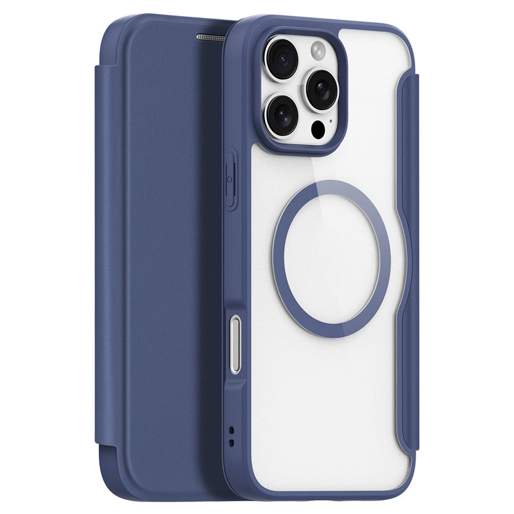 DUX DUCIS Skin X Pro for iPhone 16 Pro Leather Case Compatible with MagSafe Card Holder Phone Cover