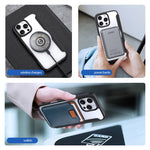 DUX DUCIS Skin X Pro for iPhone 16 Pro Max Magnetic Phone Case Card Holder Leather Cover