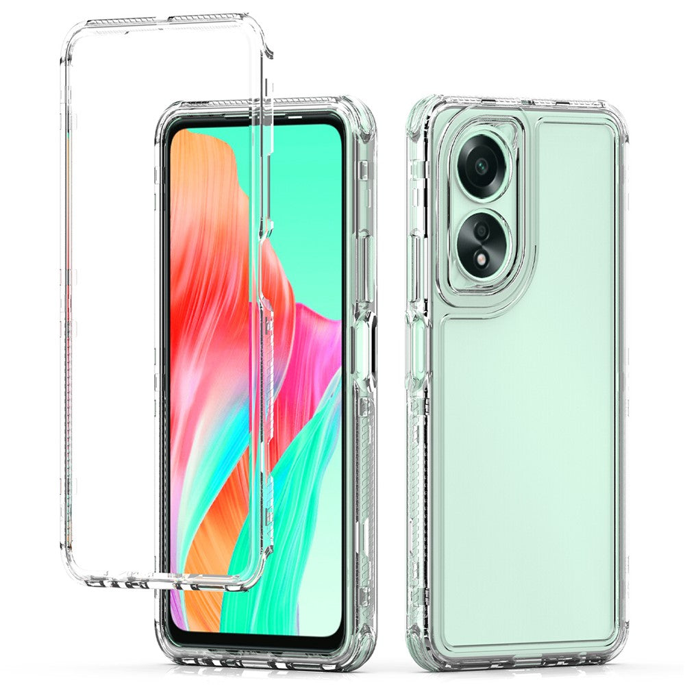For Oppo A18 4G / A38 4G Case Acrylic+TPU 3-in-1 Mobile Phone Cover