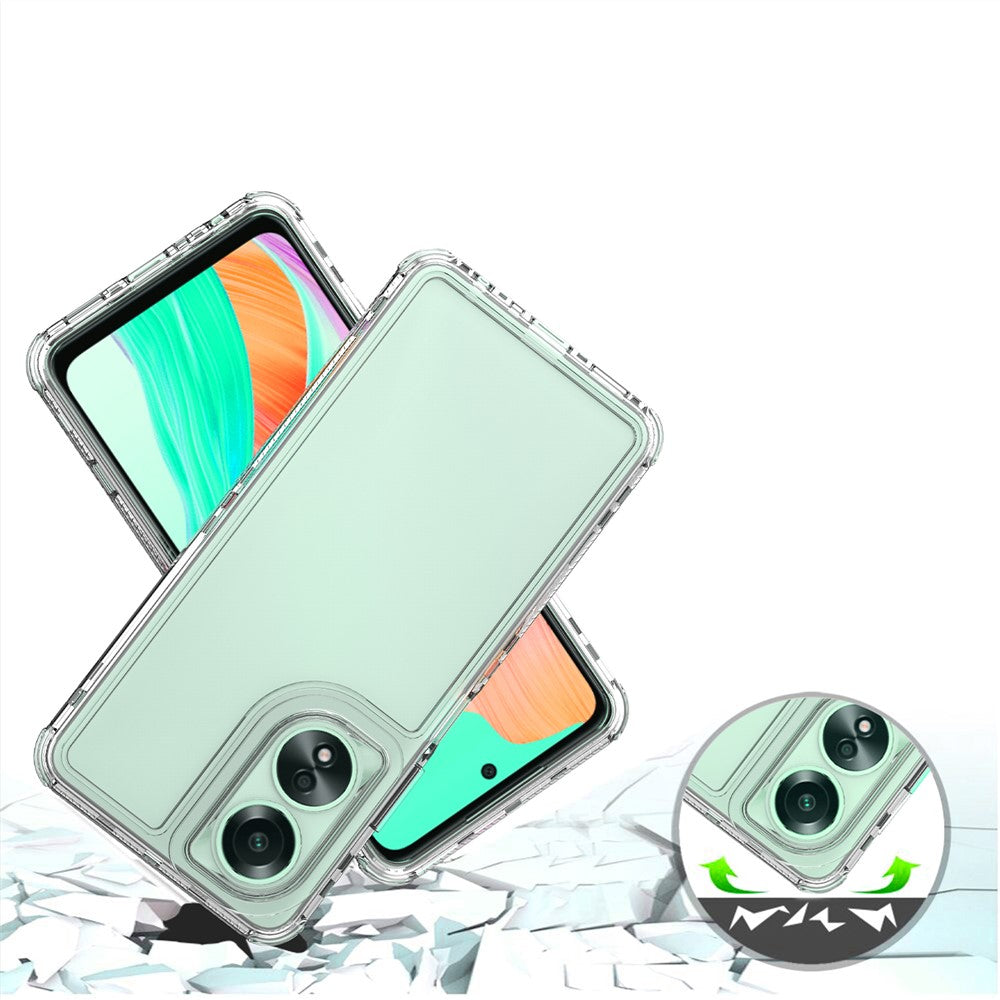 For Oppo A18 4G / A38 4G Case Acrylic+TPU 3-in-1 Mobile Phone Cover