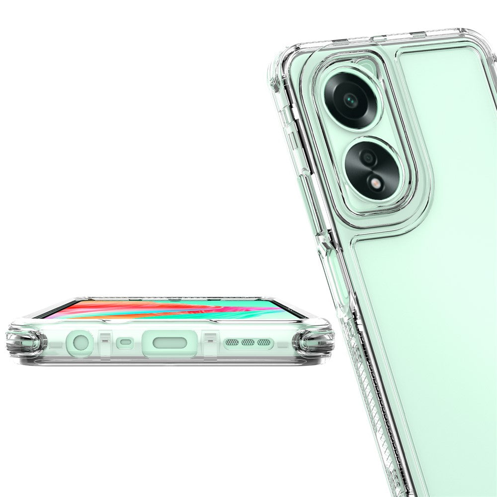 For Oppo A18 4G / A38 4G Case Acrylic+TPU 3-in-1 Mobile Phone Cover