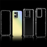 For Oppo Reno7 4G Clear Case Acrylic+TPU Phone Cover 3-in-1 Design
