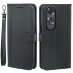 HX02 For Oppo A60 4G Case Magnetic Closure Leather Wallet Phone Cover with Strap