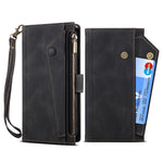 ESEBLE Star Series For iPhone 16 Case Zipper Wallet Leather Stand Phone Cover
