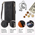 ESEBLE Star Series For iPhone 16 Case Zipper Wallet Leather Stand Phone Cover