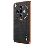 AZNS For Oppo Find X7 5G Case Electroplating Leather+TPU Phone Cover
