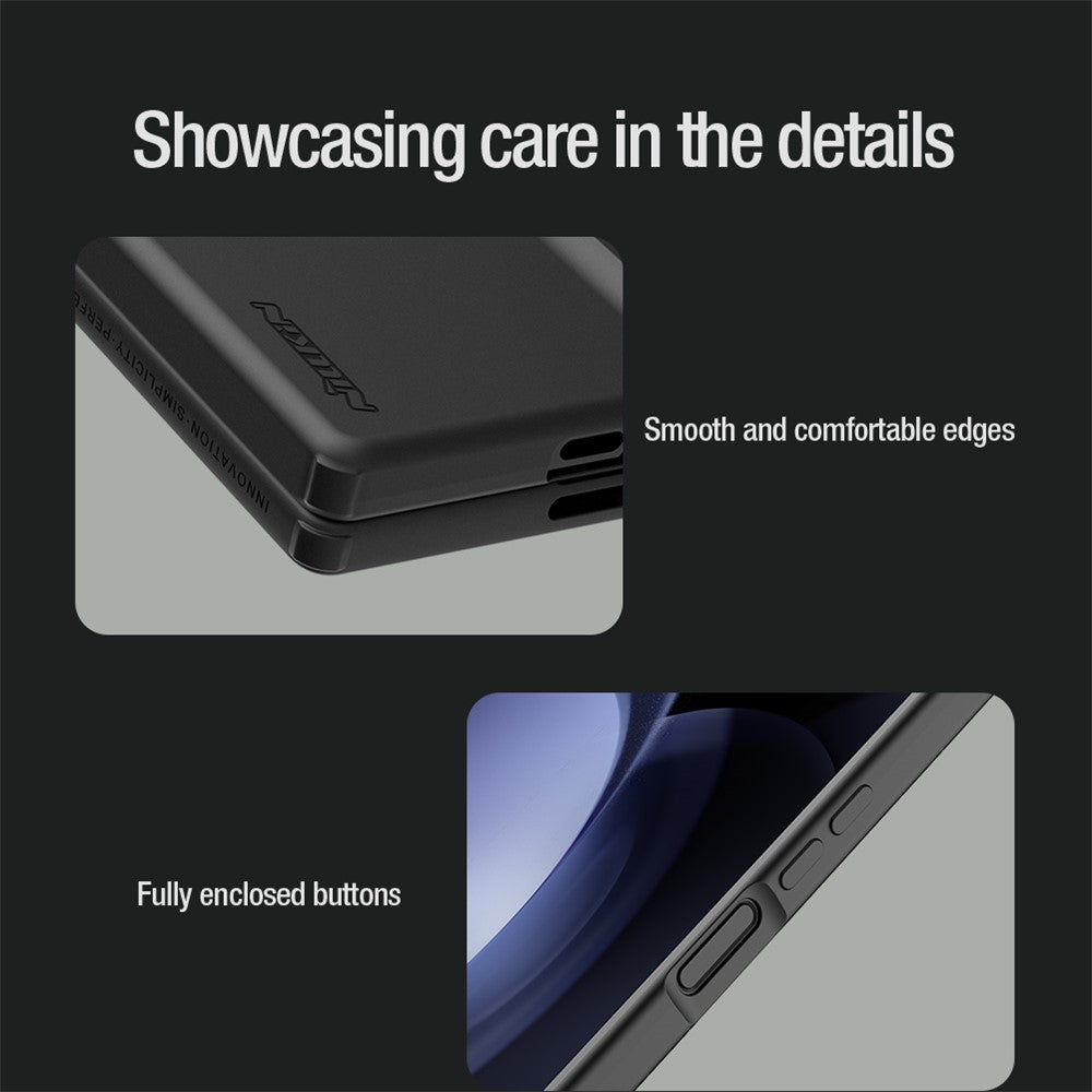 NILLKIN Flex Pure Fold Case for Samsung Galaxy Z Fold6 5G Silicone+PC Phone Cover with Stylus Pen