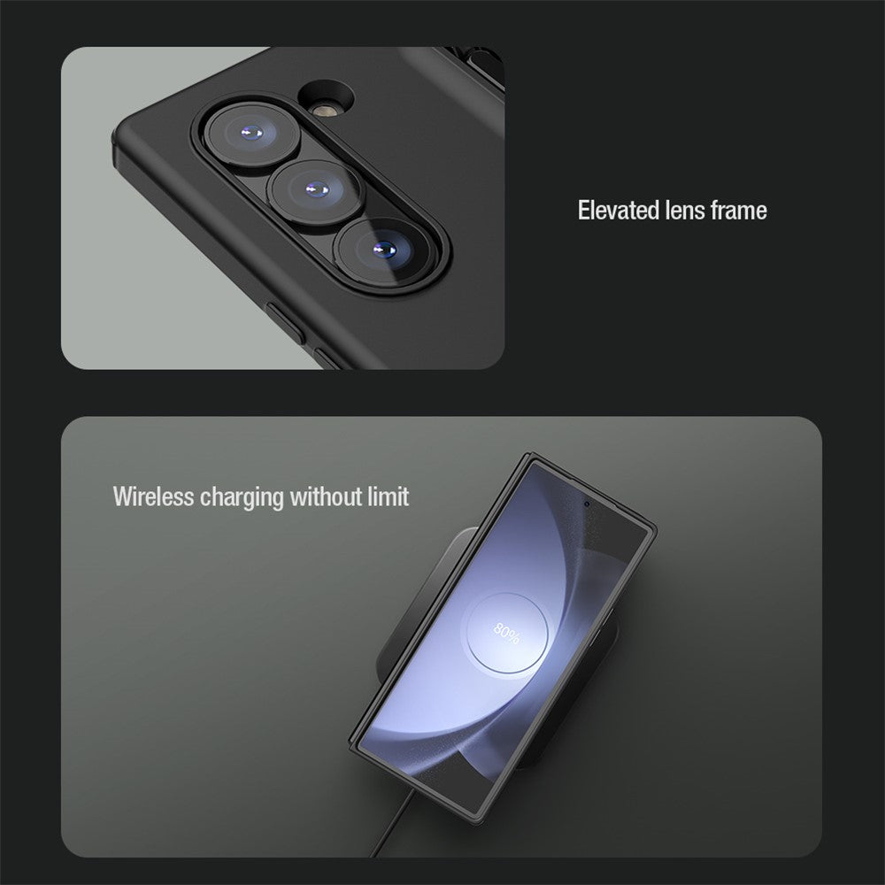 NILLKIN Flex Pure Fold Case for Samsung Galaxy Z Fold6 5G Silicone+PC Phone Cover with Stylus Pen