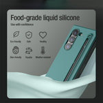 NILLKIN Flex Pure Fold Case for Samsung Galaxy Z Fold6 5G Silicone+PC Phone Cover with Stylus Pen
