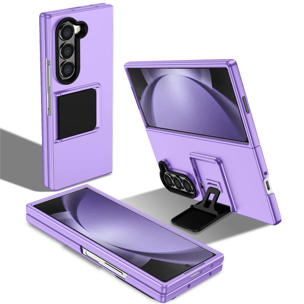 For Samsung Galaxy Z Fold6 5G Case Hidden Kickstand Hard PC Phone Cover