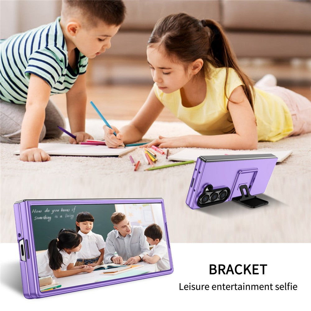 For Samsung Galaxy Z Fold6 5G Case Hidden Kickstand Hard PC Phone Cover