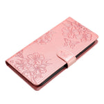 For Xiaomi Redmi Note 13 Pro+ 5G Case Butterfly Flower Imprint Leather Protection Phone Cover