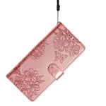 For Xiaomi Redmi Note 13 Pro+ 5G Case Butterfly Flower Imprint Leather Protection Phone Cover