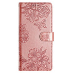 For Xiaomi Redmi Note 13 Pro+ 5G Case Butterfly Flower Imprint Leather Protection Phone Cover