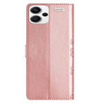 For Xiaomi Redmi Note 13 Pro+ 5G Case Butterfly Flower Imprint Leather Protection Phone Cover
