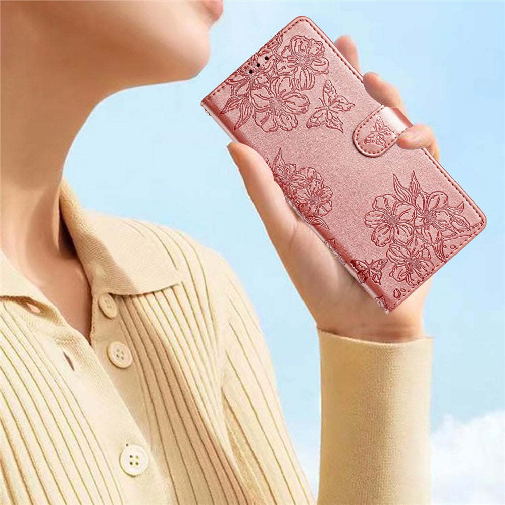For Xiaomi Redmi Note 13 Pro 5G / Poco X6 5G Case Butterfly Flower PU Leather Wallet Flip Phone Cover
