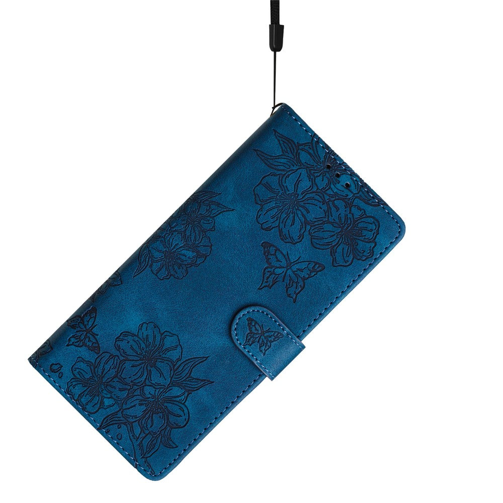 For Xiaomi Redmi Note 13 Pro+ 5G Case PU Leather Butterfly Flower Pattern Anti-Scratch Phone Cover